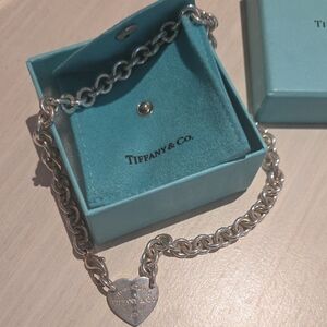 Tiffany & Co. Return To Tiffany Heart Tag Chain Link Choker